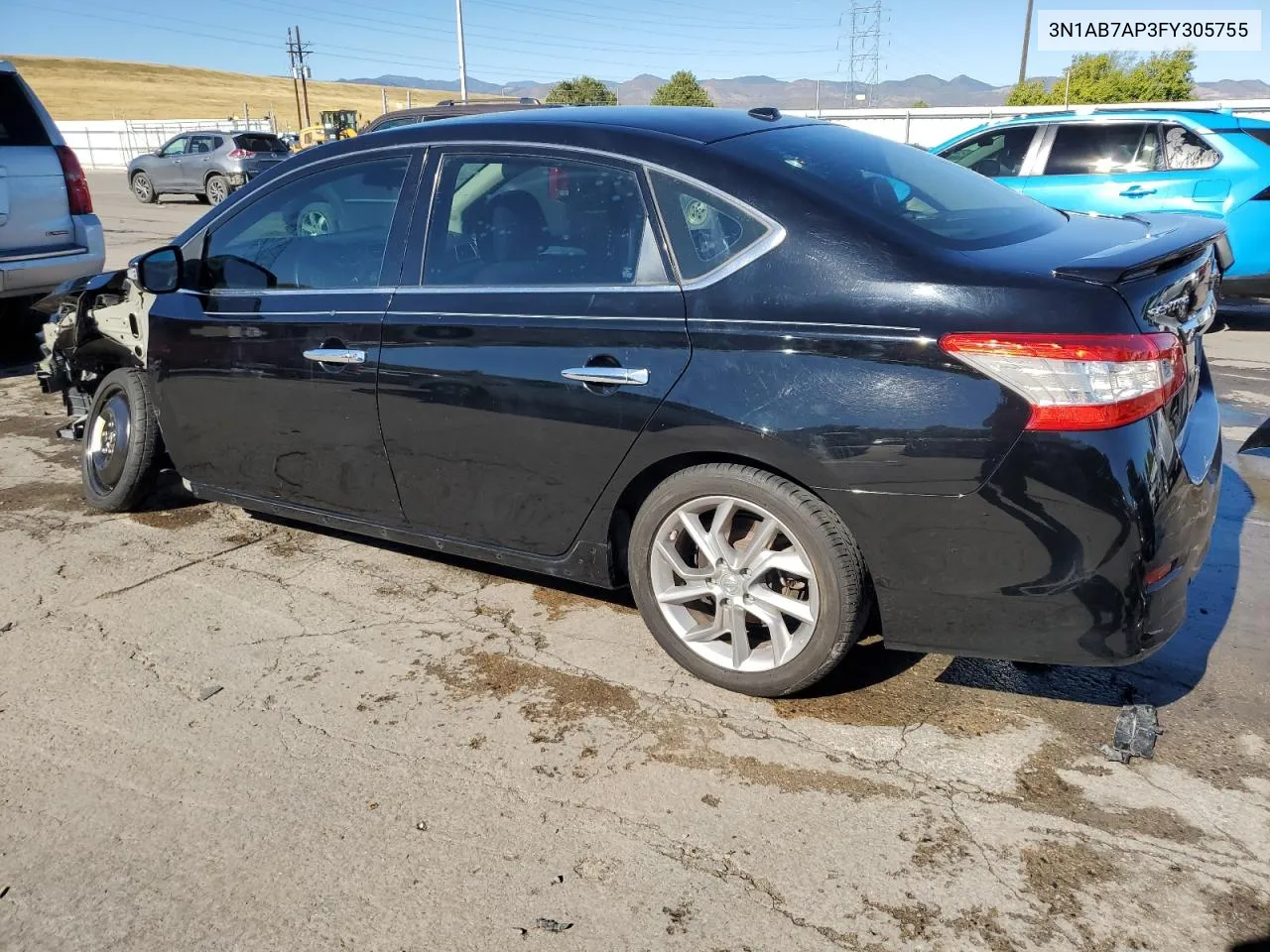 2015 Nissan Sentra S VIN: 3N1AB7AP3FY305755 Lot: 71977584