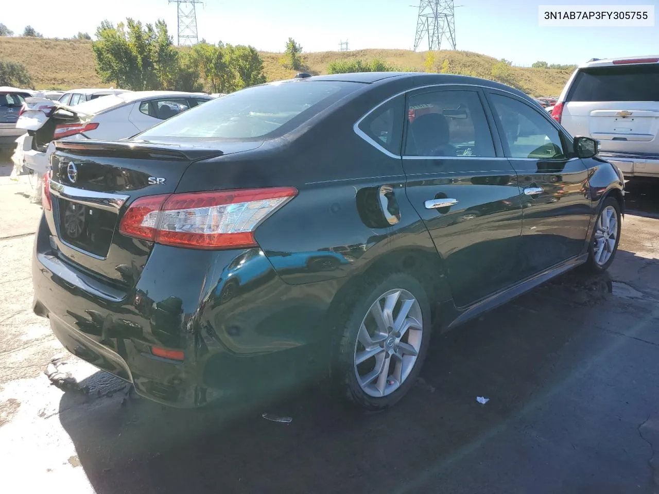 2015 Nissan Sentra S VIN: 3N1AB7AP3FY305755 Lot: 71977584