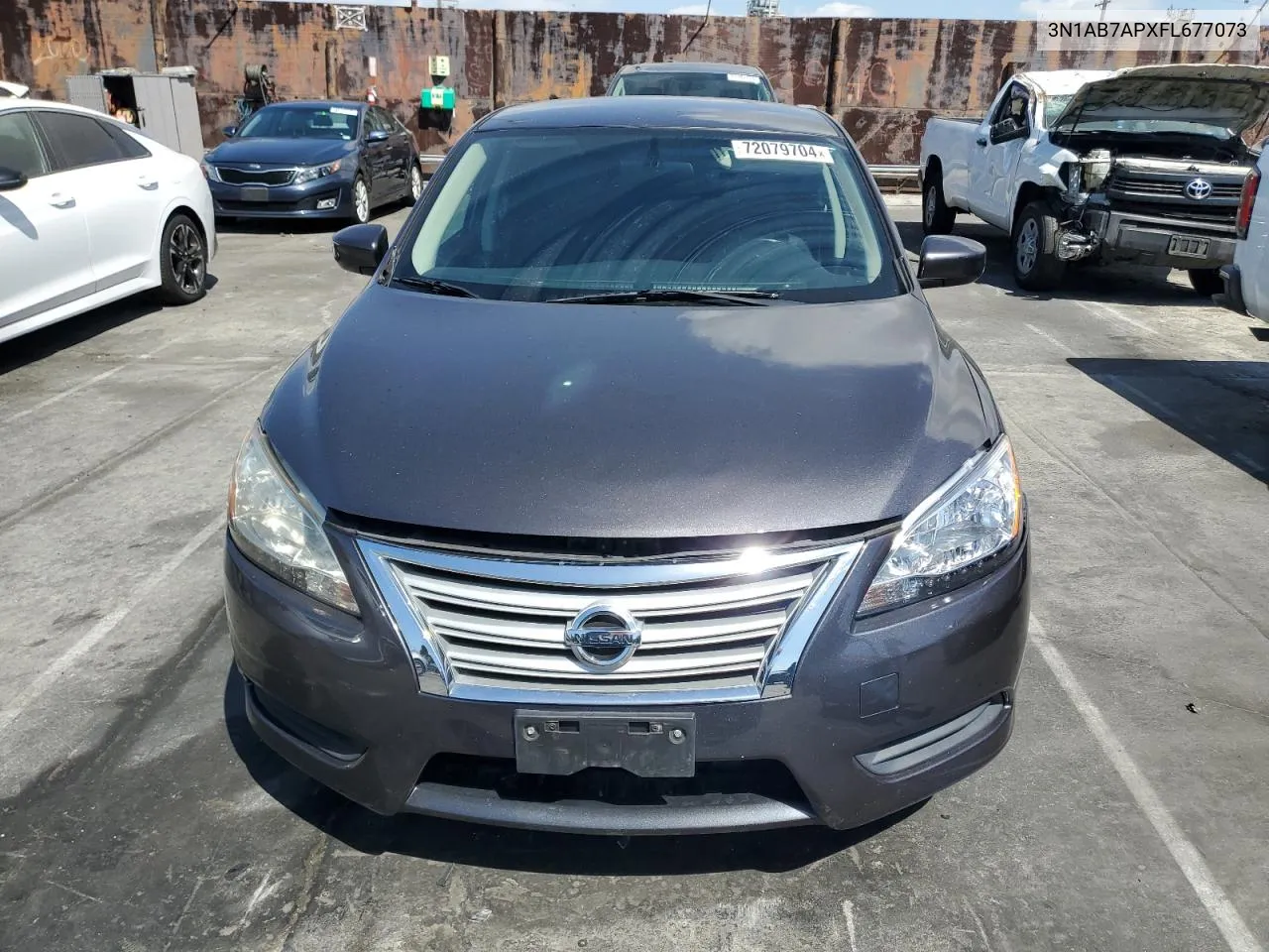 2015 Nissan Sentra S VIN: 3N1AB7APXFL677073 Lot: 72079704