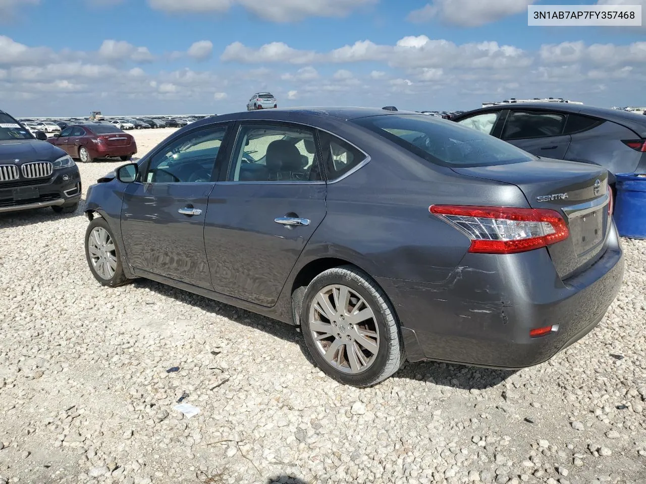 2015 Nissan Sentra S VIN: 3N1AB7AP7FY357468 Lot: 72282794