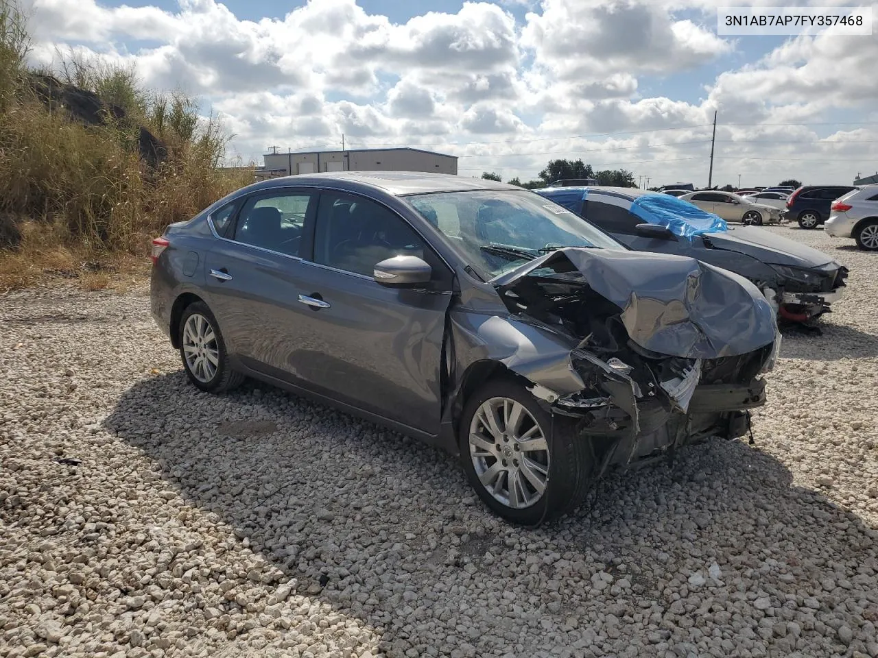 2015 Nissan Sentra S VIN: 3N1AB7AP7FY357468 Lot: 72282794