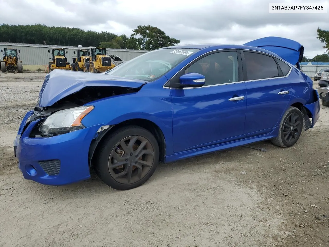 2015 Nissan Sentra S VIN: 3N1AB7AP7FY347426 Lot: 72453694