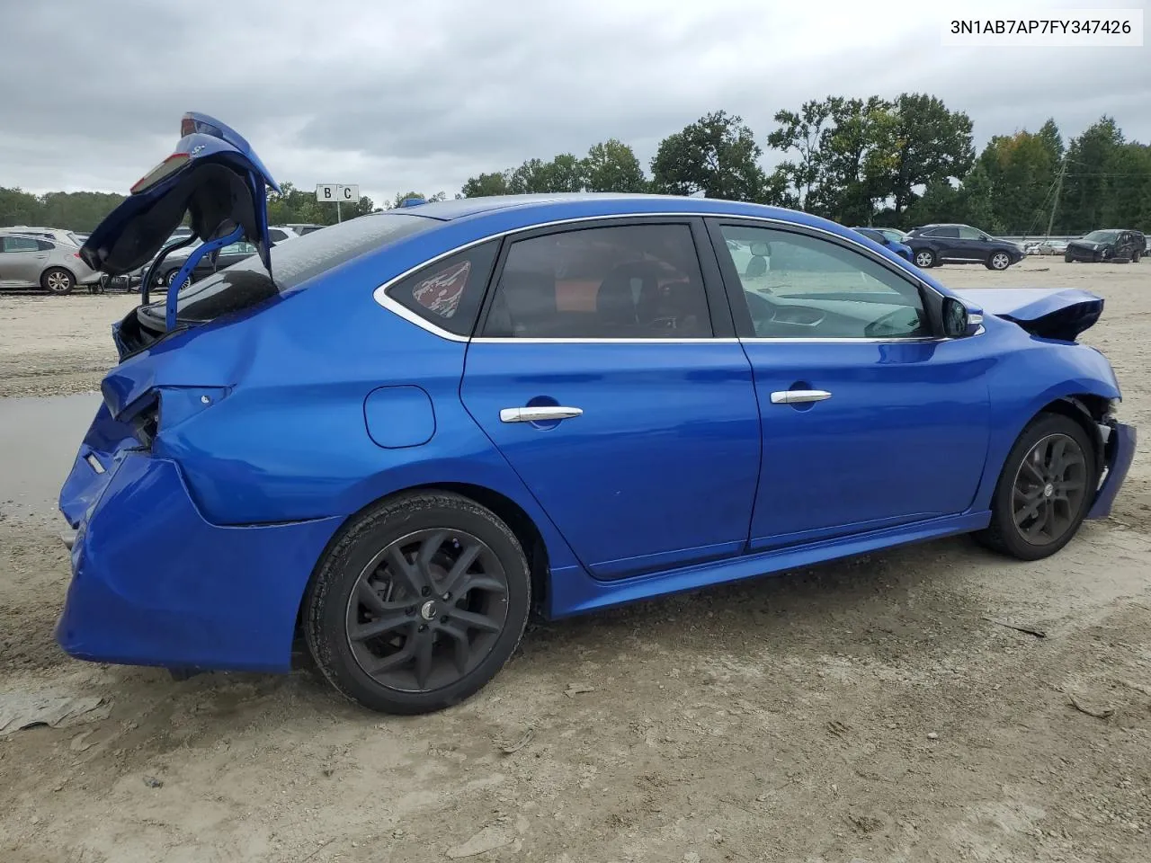 2015 Nissan Sentra S VIN: 3N1AB7AP7FY347426 Lot: 72453694