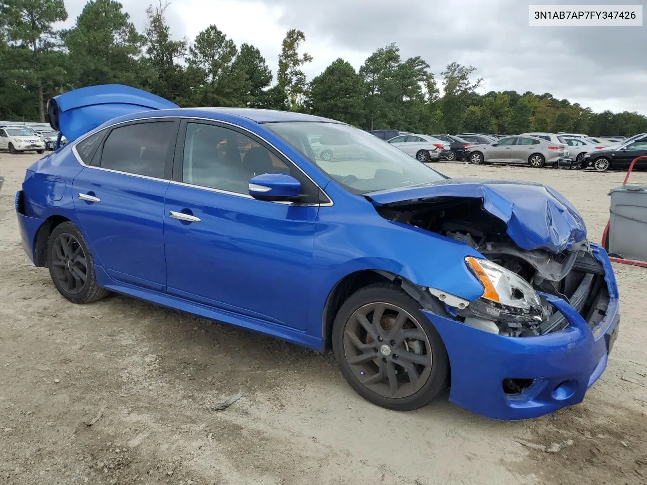 2015 Nissan Sentra S VIN: 3N1AB7AP7FY347426 Lot: 72453694