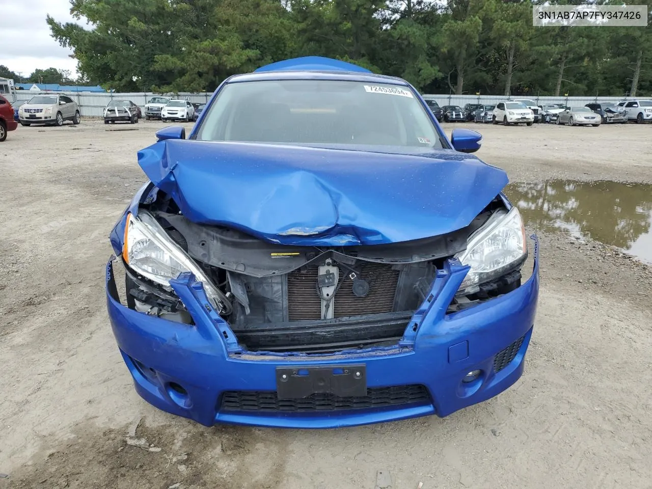 2015 Nissan Sentra S VIN: 3N1AB7AP7FY347426 Lot: 72453694