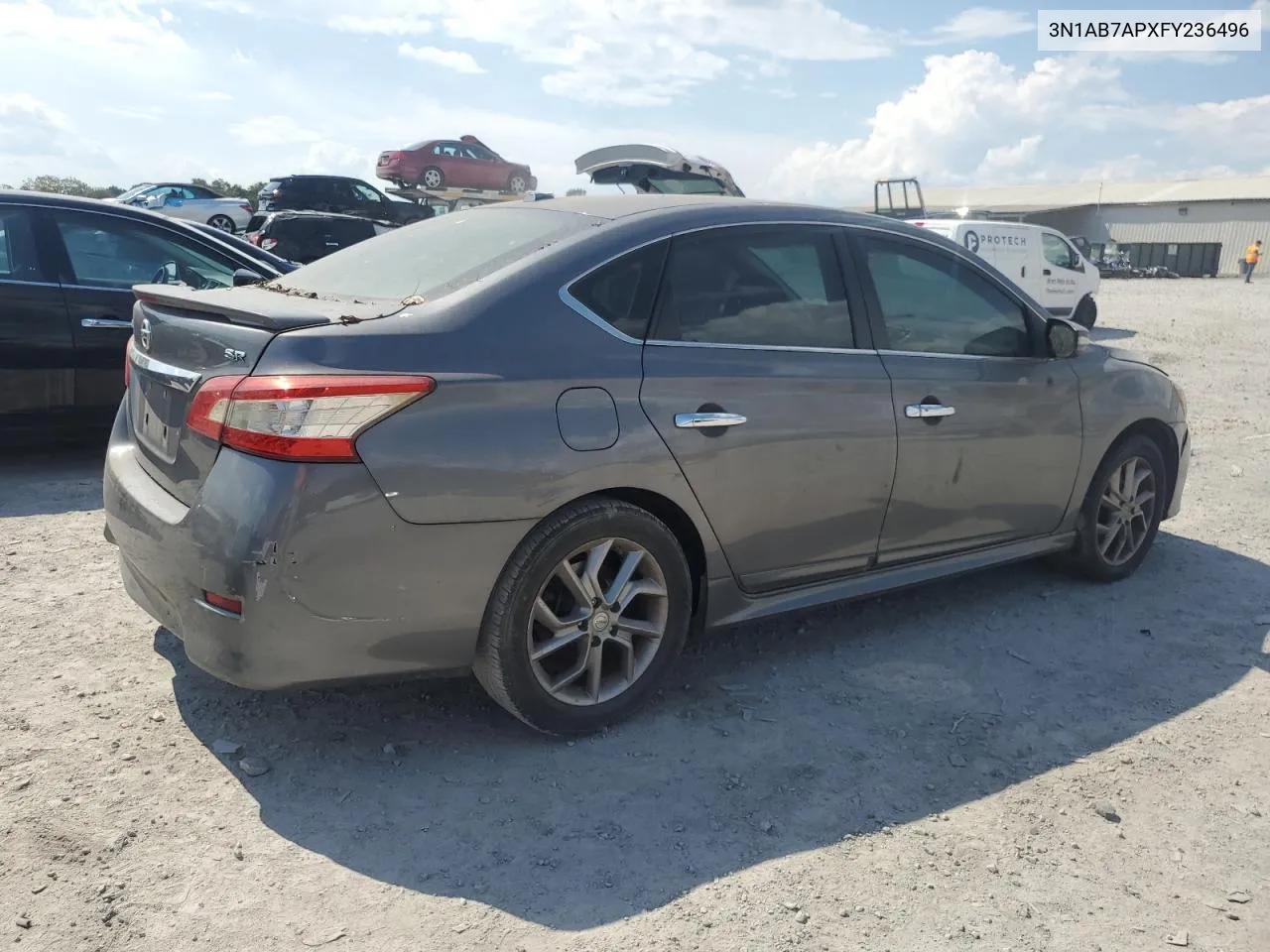 2015 Nissan Sentra S VIN: 3N1AB7APXFY236496 Lot: 72602534