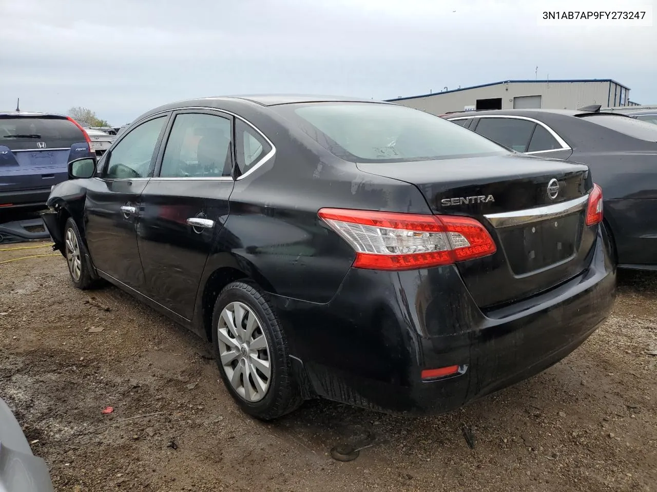 2015 Nissan Sentra S VIN: 3N1AB7AP9FY273247 Lot: 72638464