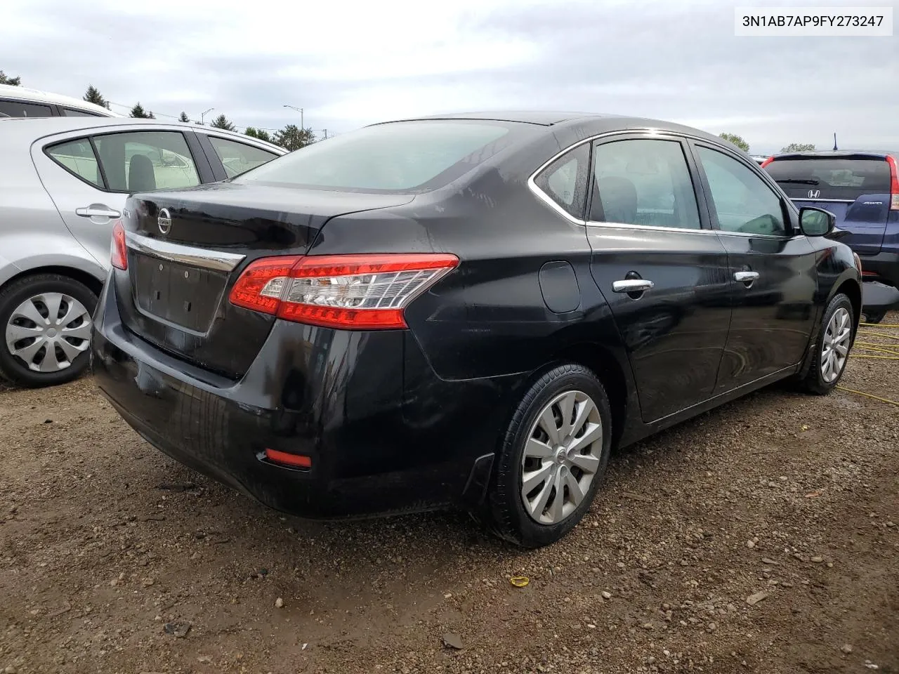 2015 Nissan Sentra S VIN: 3N1AB7AP9FY273247 Lot: 72638464