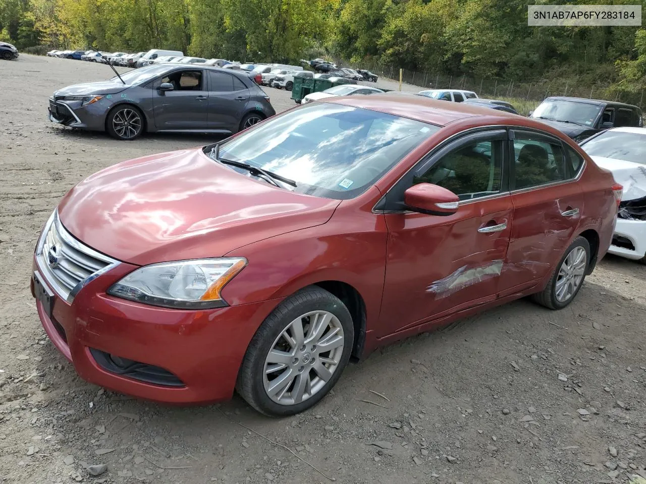 2015 Nissan Sentra S VIN: 3N1AB7AP6FY283184 Lot: 72777474