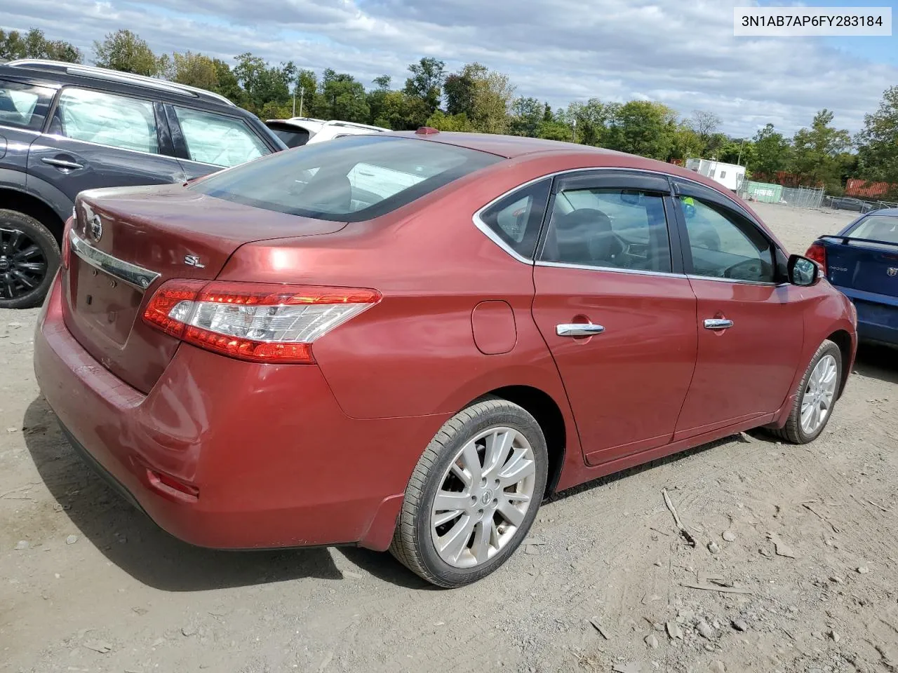 2015 Nissan Sentra S VIN: 3N1AB7AP6FY283184 Lot: 72777474