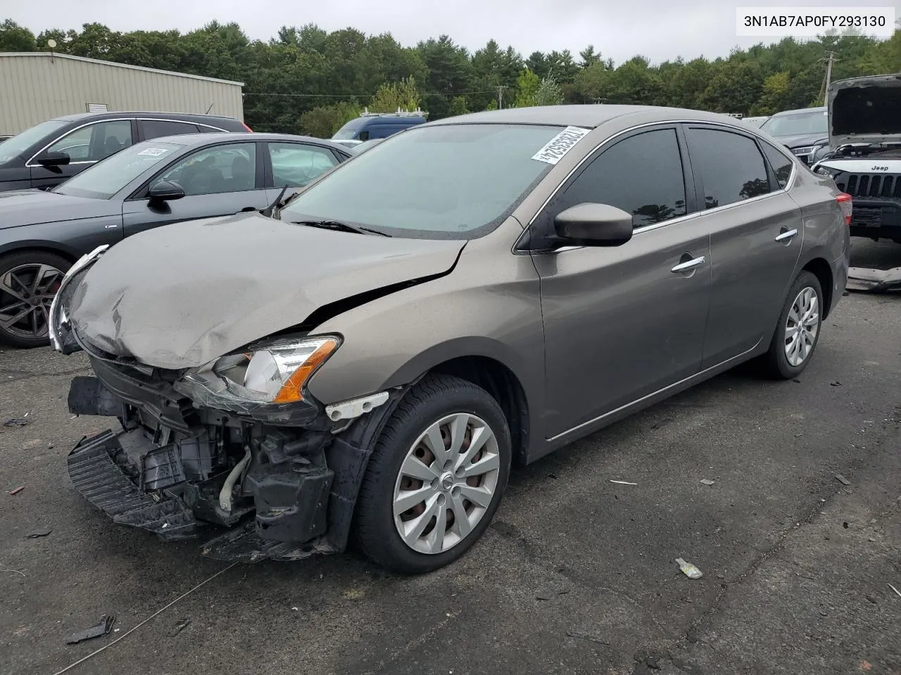 2015 Nissan Sentra S VIN: 3N1AB7AP0FY293130 Lot: 72833524