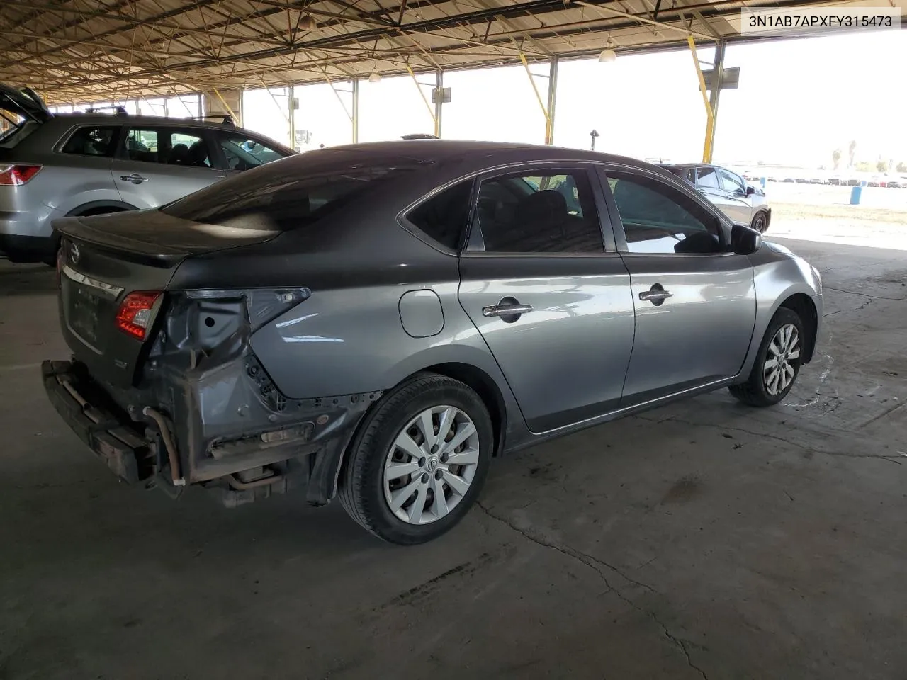 2015 Nissan Sentra S VIN: 3N1AB7APXFY315473 Lot: 72967624