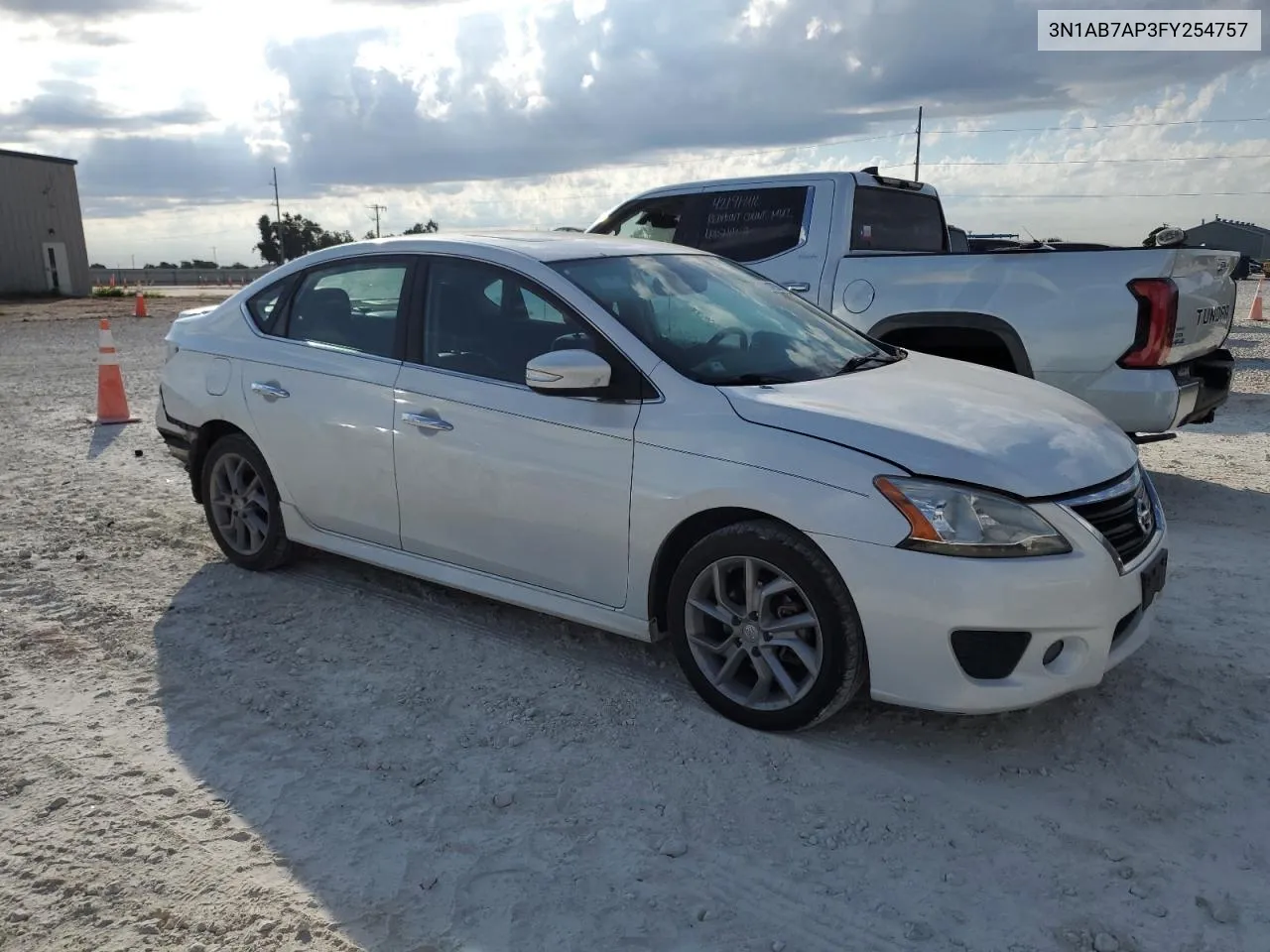 2015 Nissan Sentra S VIN: 3N1AB7AP3FY254757 Lot: 73183654