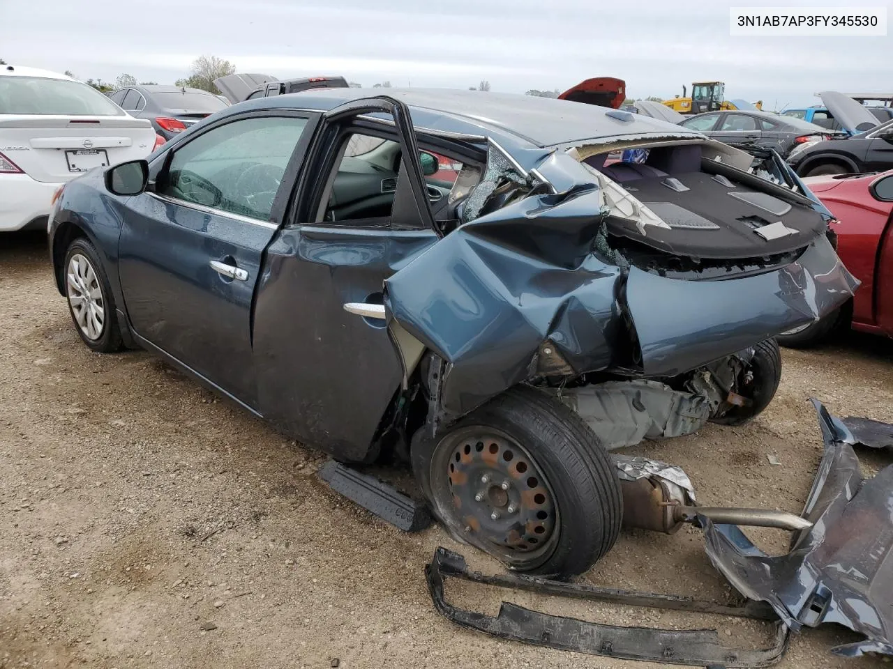 2015 Nissan Sentra S VIN: 3N1AB7AP3FY345530 Lot: 73231434