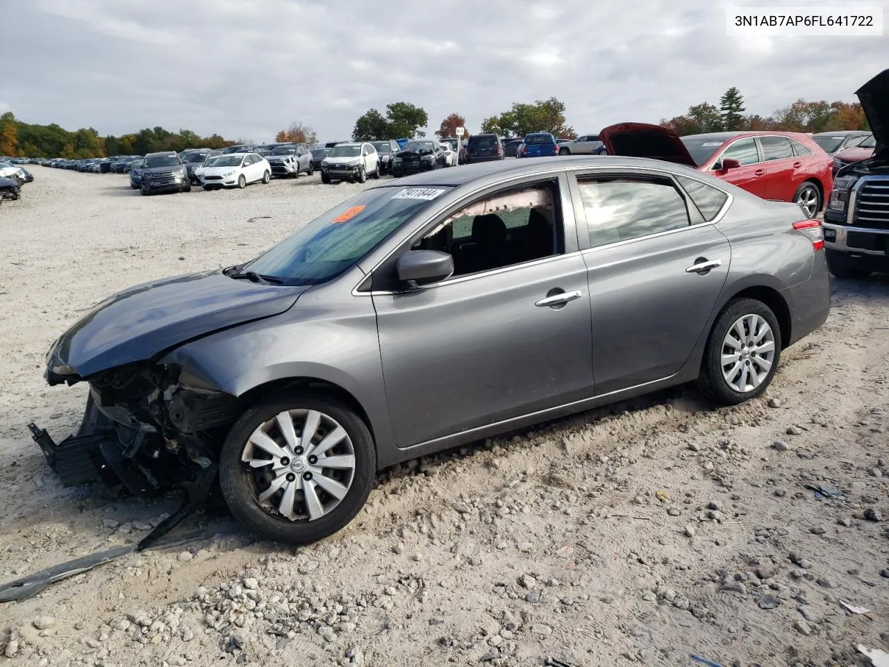 2015 Nissan Sentra S VIN: 3N1AB7AP6FL641722 Lot: 73411844