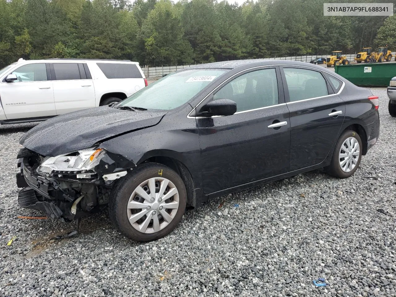 2015 Nissan Sentra S VIN: 3N1AB7AP9FL688341 Lot: 73473604