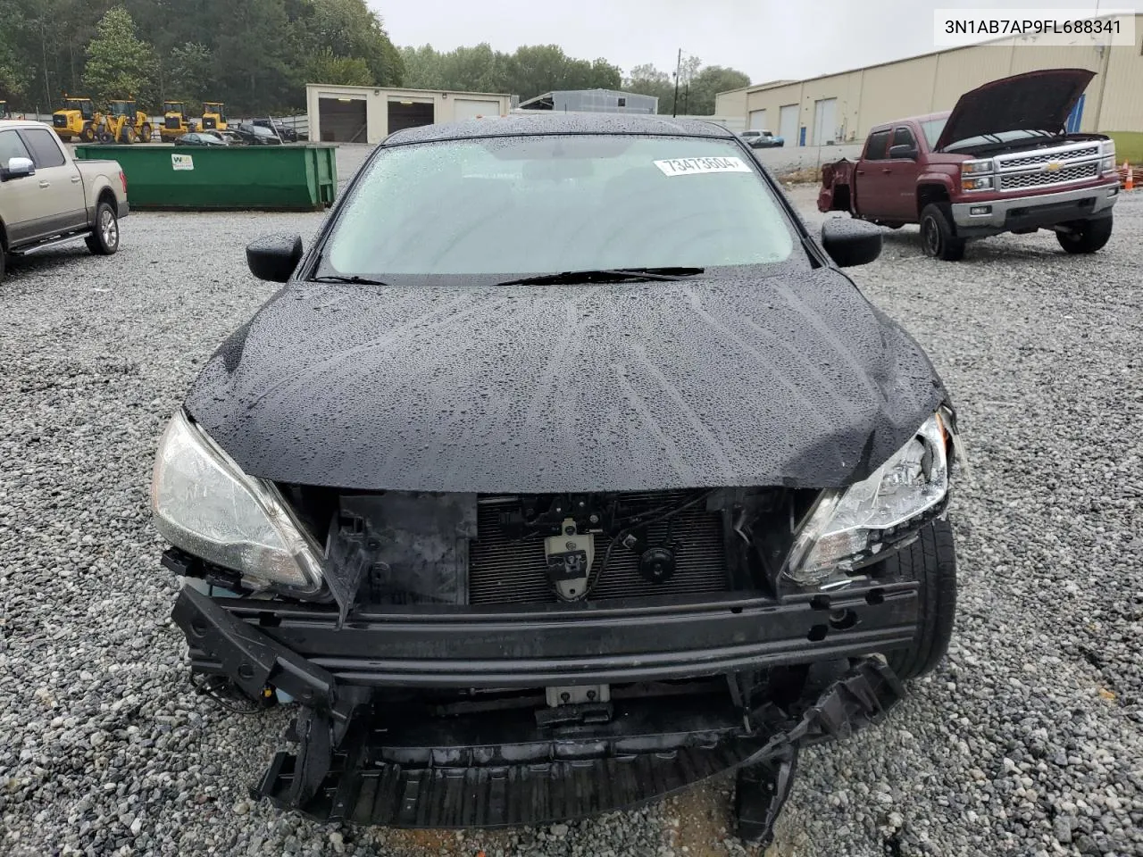 2015 Nissan Sentra S VIN: 3N1AB7AP9FL688341 Lot: 73473604