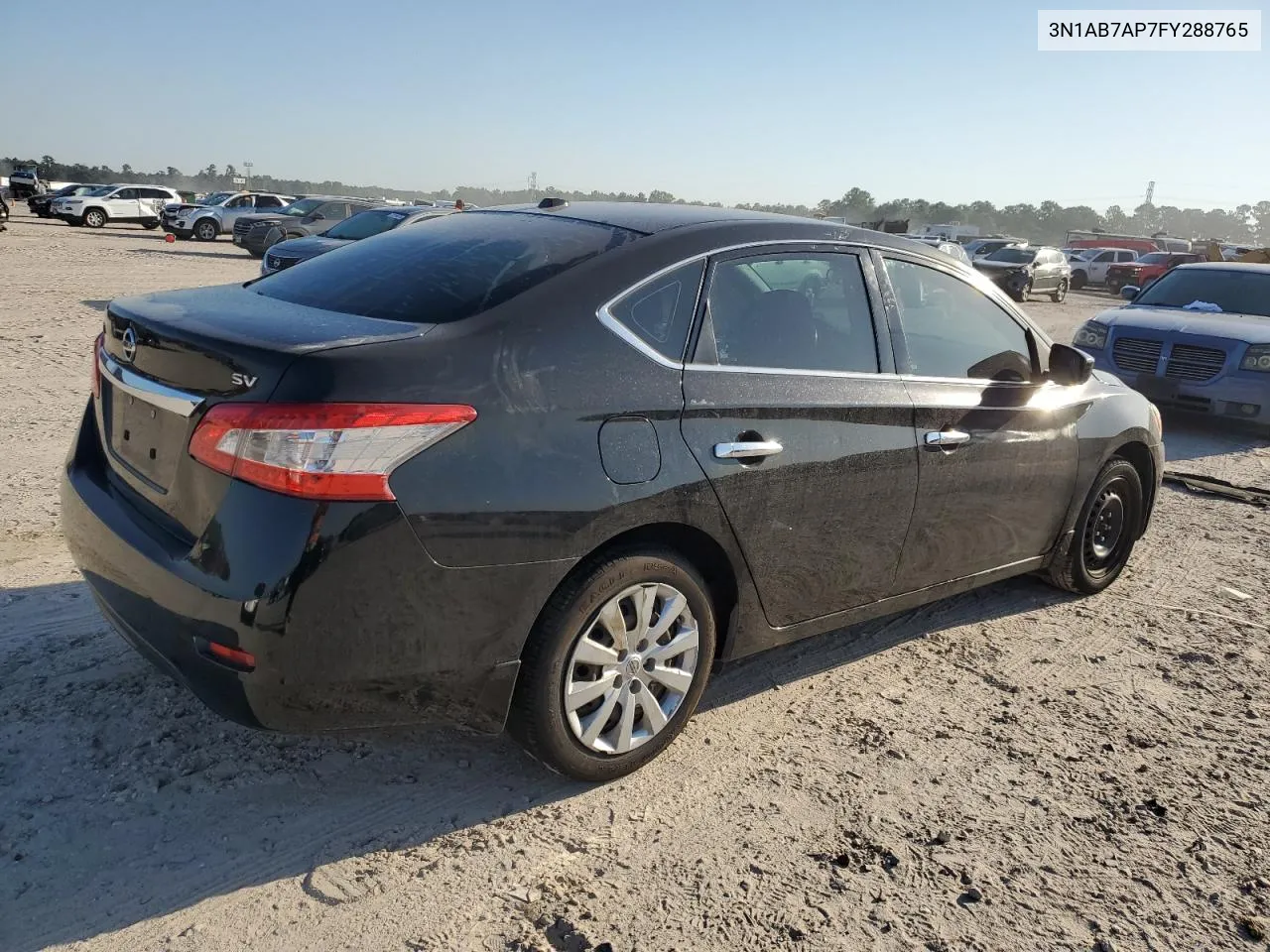 2015 Nissan Sentra S VIN: 3N1AB7AP7FY288765 Lot: 73754494