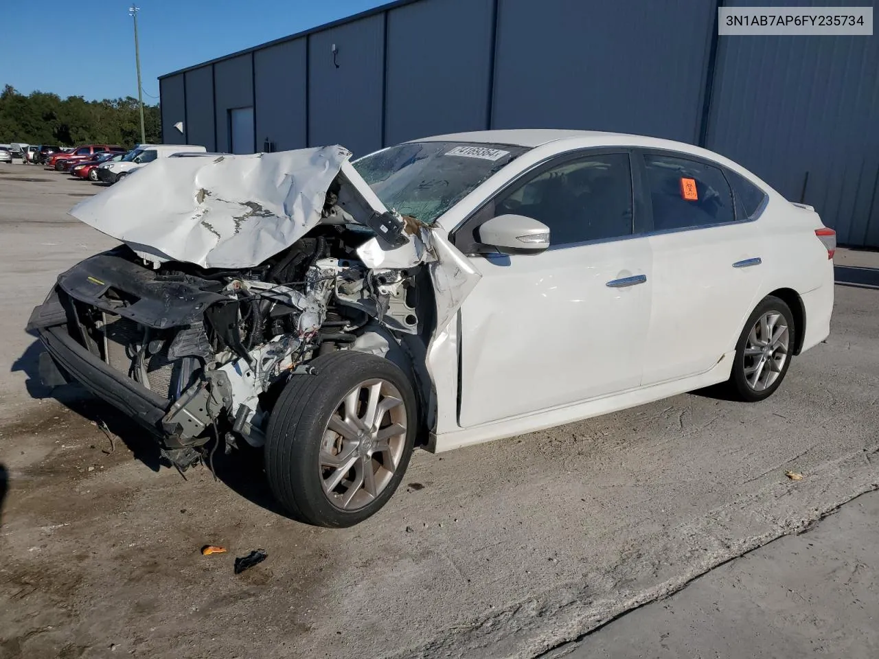 2015 Nissan Sentra S VIN: 3N1AB7AP6FY235734 Lot: 74169364