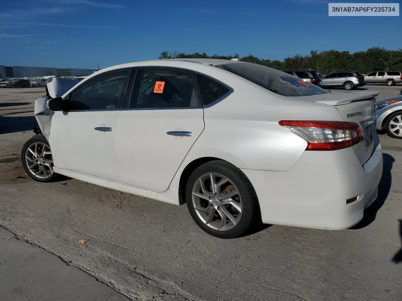 2015 Nissan Sentra S VIN: 3N1AB7AP6FY235734 Lot: 74169364