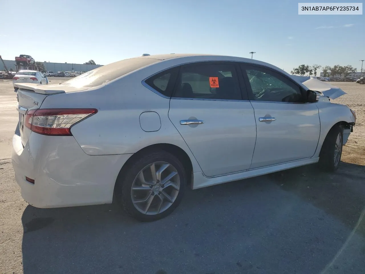 2015 Nissan Sentra S VIN: 3N1AB7AP6FY235734 Lot: 74169364