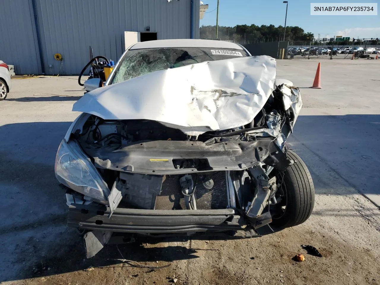 2015 Nissan Sentra S VIN: 3N1AB7AP6FY235734 Lot: 74169364