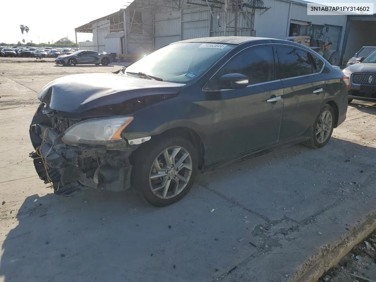 2015 Nissan Sentra S VIN: 3N1AB7AP1FY314602 Lot: 74562844