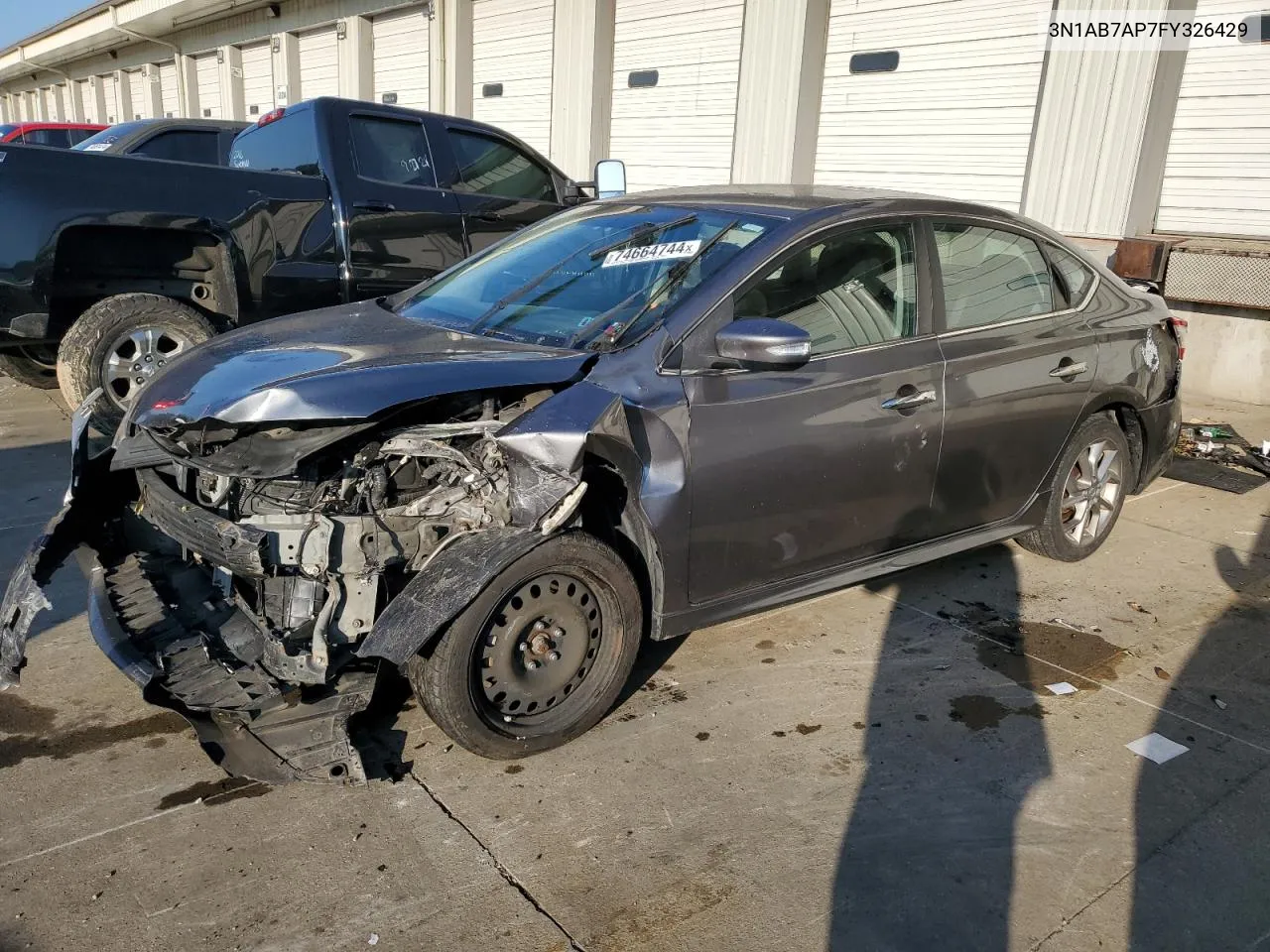 2015 Nissan Sentra S VIN: 3N1AB7AP7FY326429 Lot: 74664744