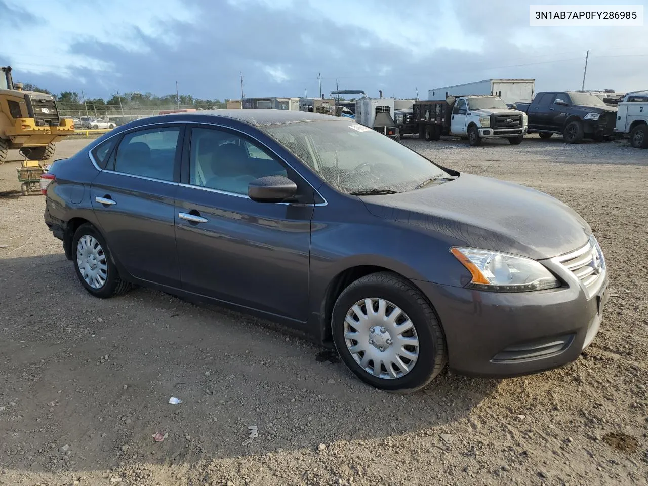 2015 Nissan Sentra S VIN: 3N1AB7AP0FY286985 Lot: 74787934