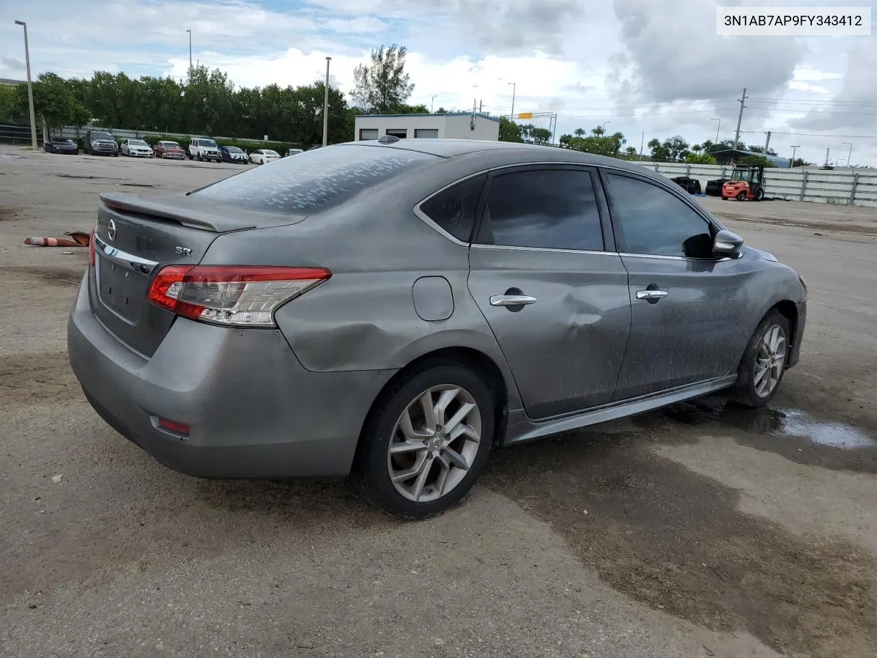 2015 Nissan Sentra S VIN: 3N1AB7AP9FY343412 Lot: 74811054