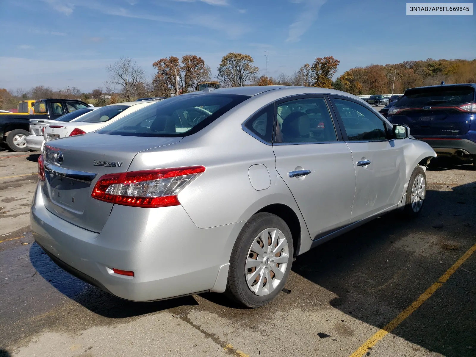 3N1AB7AP8FL669845 2015 Nissan Sentra S