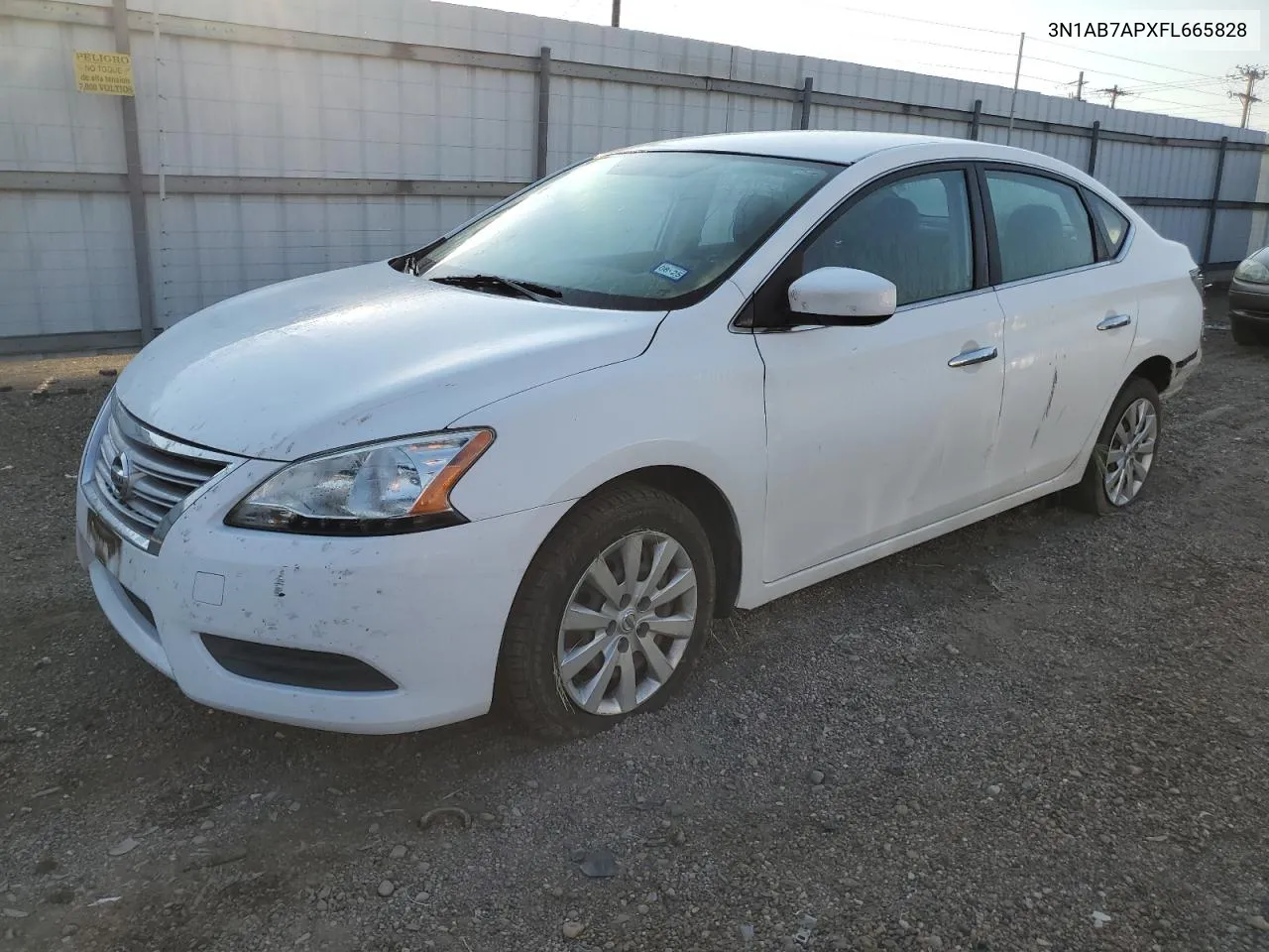 2015 Nissan Sentra S VIN: 3N1AB7APXFL665828 Lot: 75219744