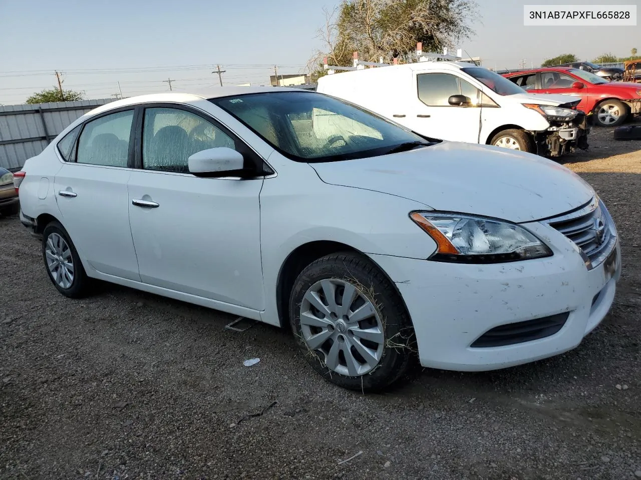 2015 Nissan Sentra S VIN: 3N1AB7APXFL665828 Lot: 75219744