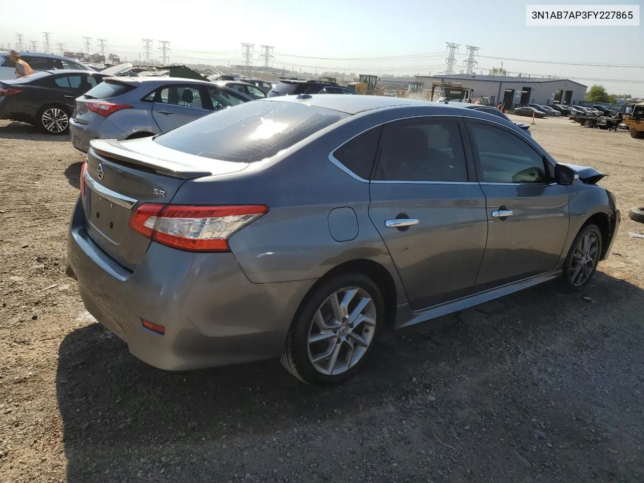 2015 Nissan Sentra S VIN: 3N1AB7AP3FY227865 Lot: 75444484