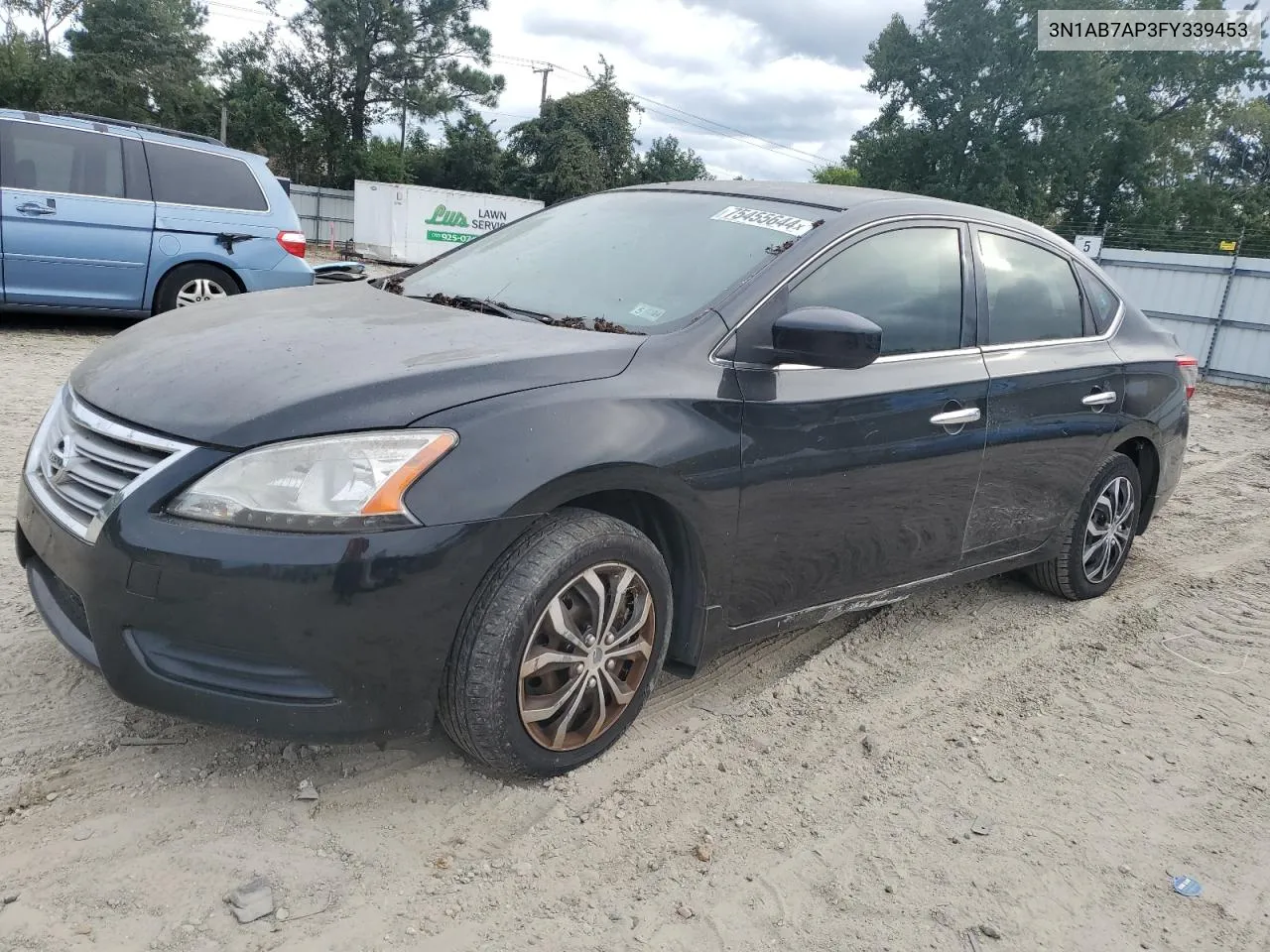 2015 Nissan Sentra S VIN: 3N1AB7AP3FY339453 Lot: 75455644