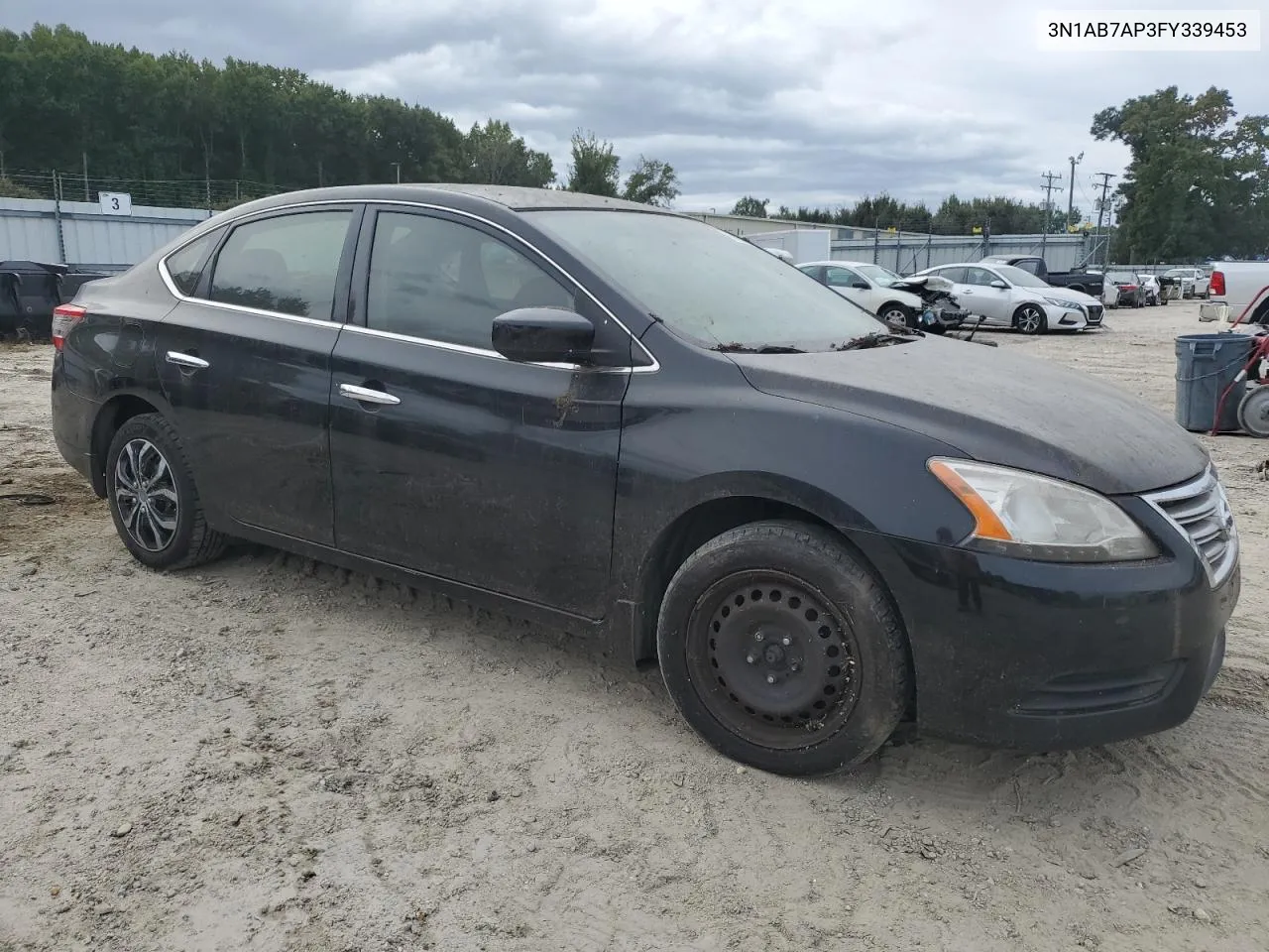 2015 Nissan Sentra S VIN: 3N1AB7AP3FY339453 Lot: 75455644