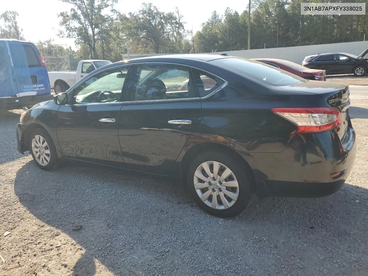 2015 Nissan Sentra S VIN: 3N1AB7APXFY338025 Lot: 75542234