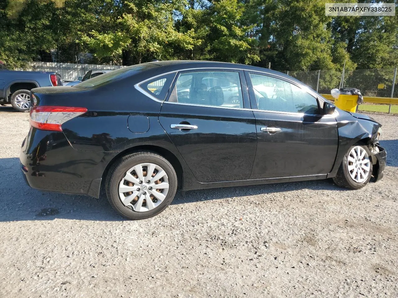 2015 Nissan Sentra S VIN: 3N1AB7APXFY338025 Lot: 75542234