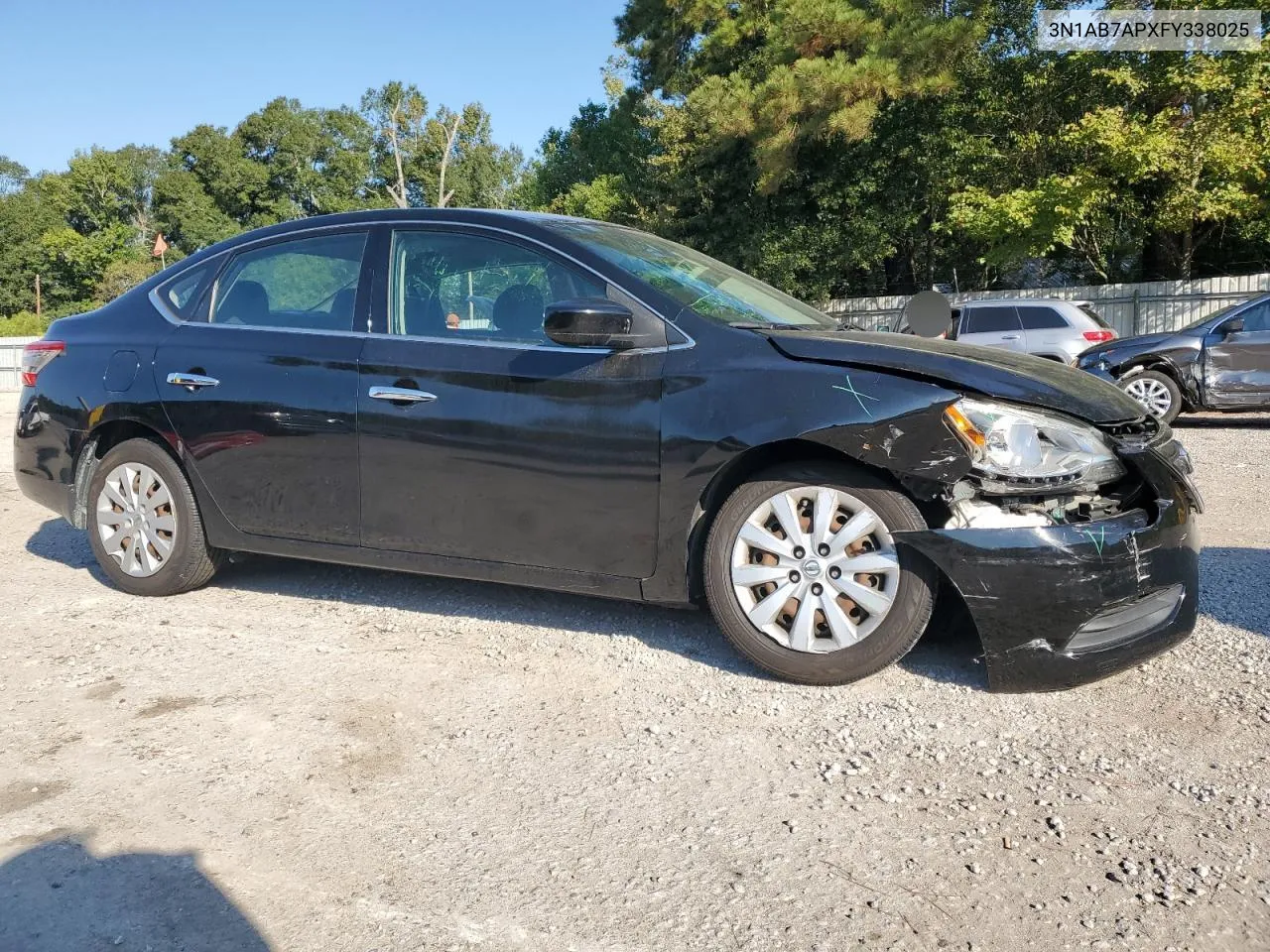 2015 Nissan Sentra S VIN: 3N1AB7APXFY338025 Lot: 75542234