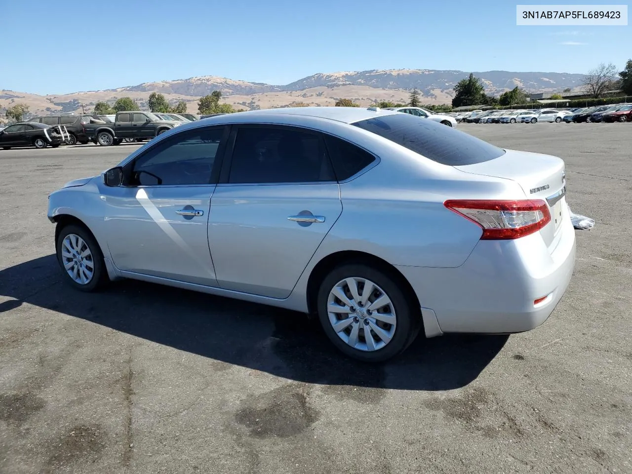 2015 Nissan Sentra S VIN: 3N1AB7AP5FL689423 Lot: 75878724