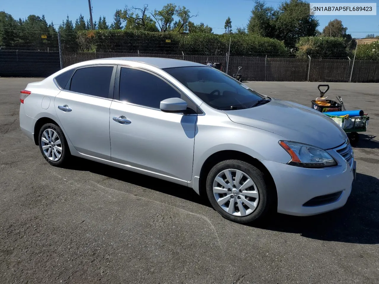 2015 Nissan Sentra S VIN: 3N1AB7AP5FL689423 Lot: 75878724