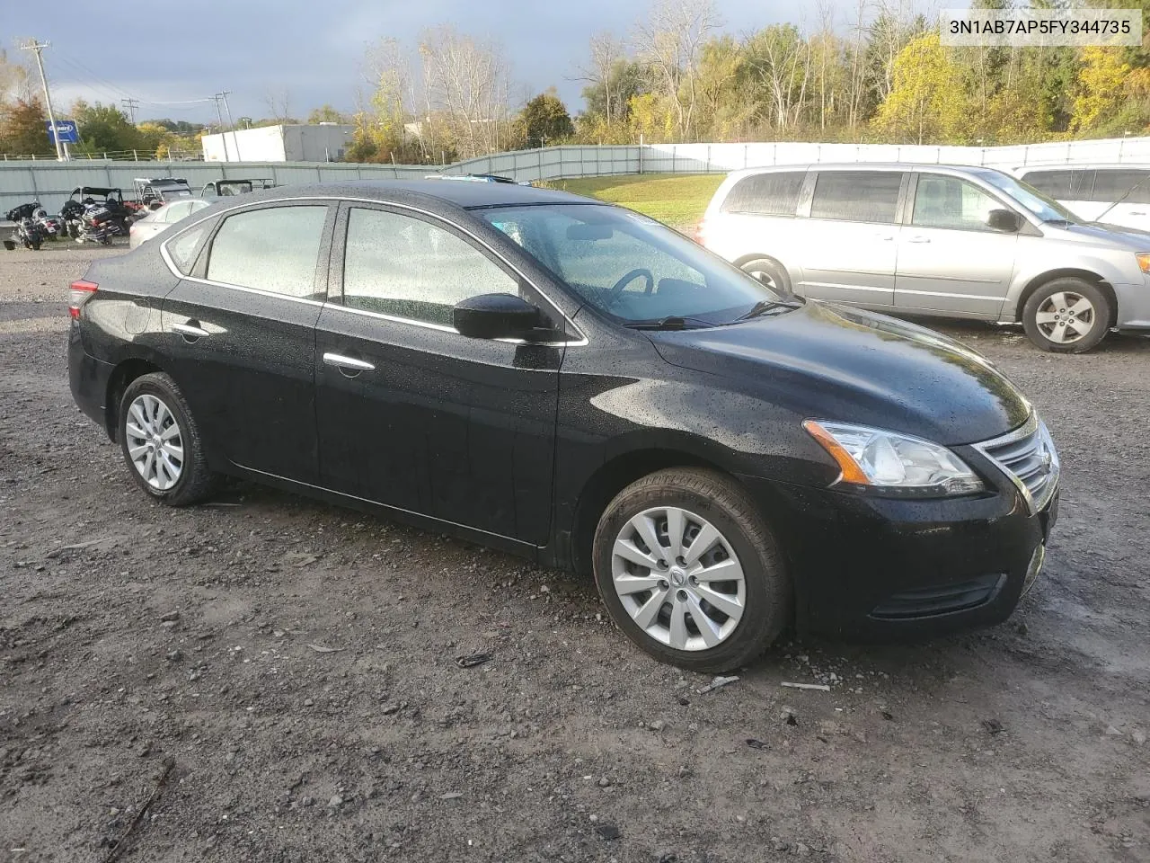 2015 Nissan Sentra S VIN: 3N1AB7AP5FY344735 Lot: 76050394