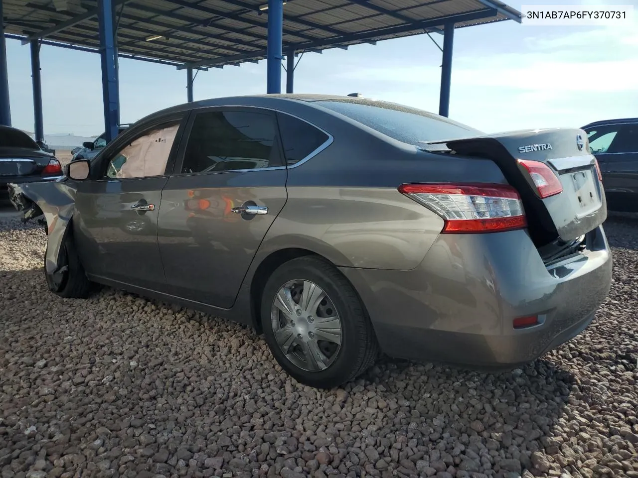 2015 Nissan Sentra S VIN: 3N1AB7AP6FY370731 Lot: 76144584