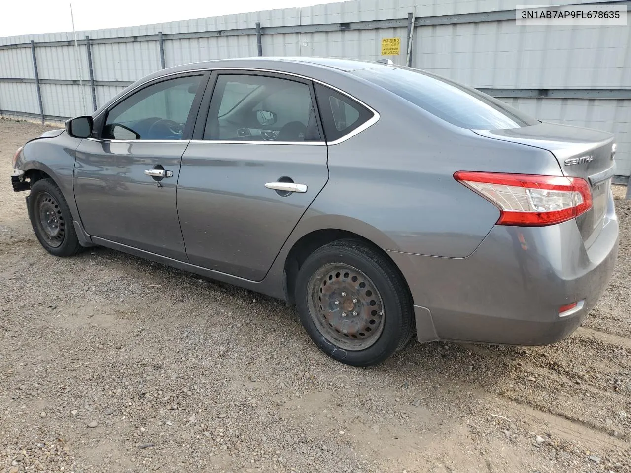 2015 Nissan Sentra S VIN: 3N1AB7AP9FL678635 Lot: 76306374