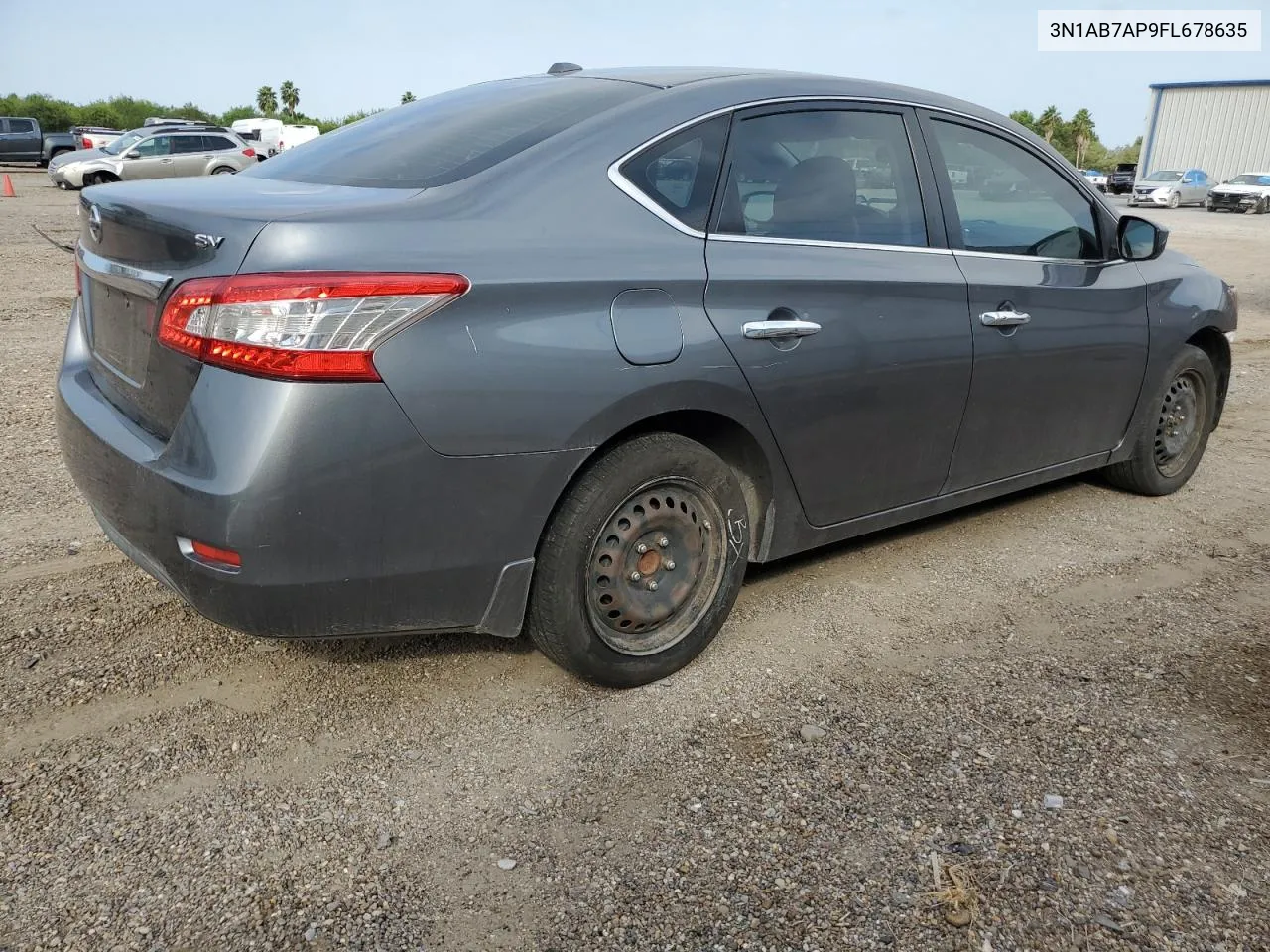 2015 Nissan Sentra S VIN: 3N1AB7AP9FL678635 Lot: 76306374