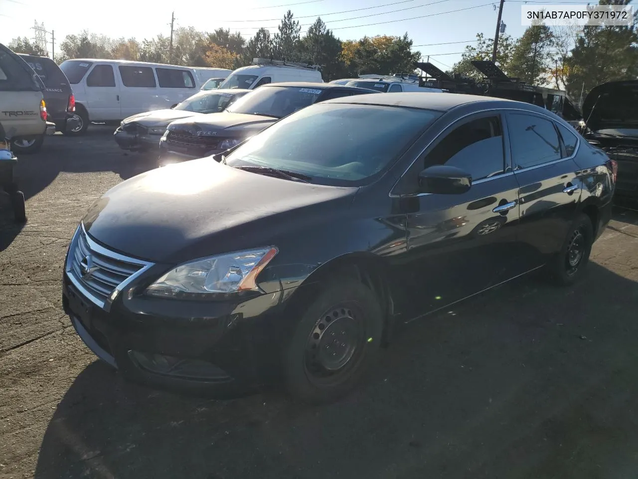 2015 Nissan Sentra S VIN: 3N1AB7AP0FY371972 Lot: 76326184