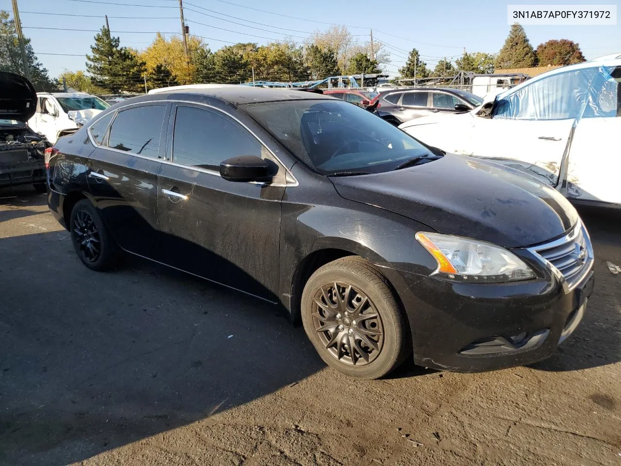 2015 Nissan Sentra S VIN: 3N1AB7AP0FY371972 Lot: 76326184