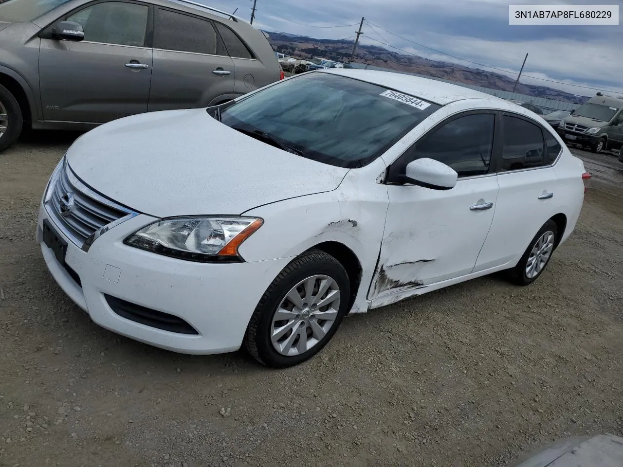 2015 Nissan Sentra S VIN: 3N1AB7AP8FL680229 Lot: 76405844