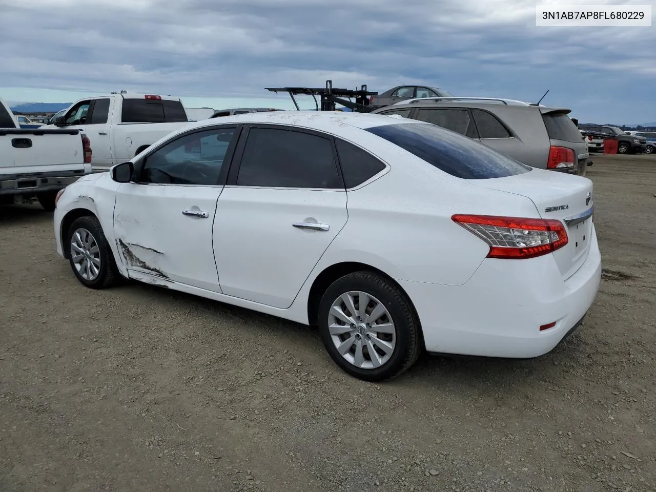 2015 Nissan Sentra S VIN: 3N1AB7AP8FL680229 Lot: 76405844