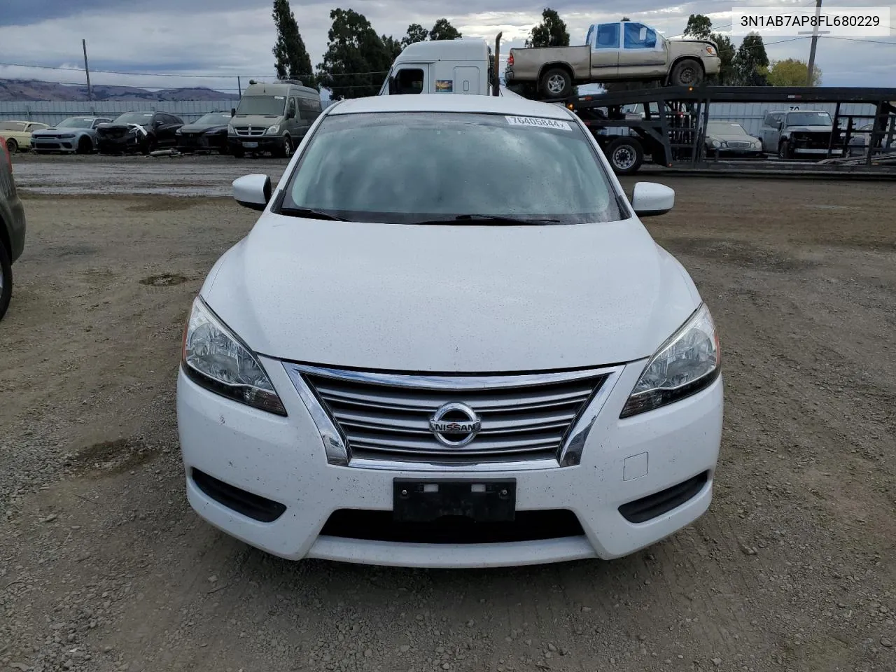 2015 Nissan Sentra S VIN: 3N1AB7AP8FL680229 Lot: 76405844